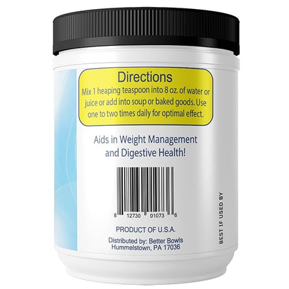 Unflavored Fiber Powder, Instant, Sugar-Free & Gluten-Free, 8 Ounce