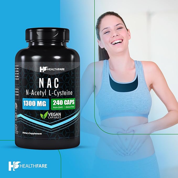 N-Acetyl L-Cysteine (NAC) | 1300mg | 240 Capsules | Traditional Herb Supplement for Prostate and Urinary Health