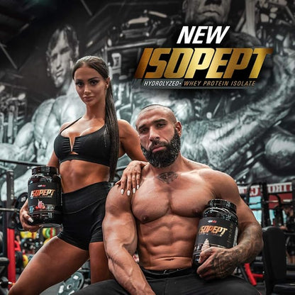 IsoPept Hydrolyzed Whey Protein Powder by EHPlabs - 100% Whey Protein Isolate & Hydrolysate, 27g of Protein, Non-GMO, Gluten Free, Fast Absorbing, Easy Digesting, 27 Serves (Chocolate Decadence)