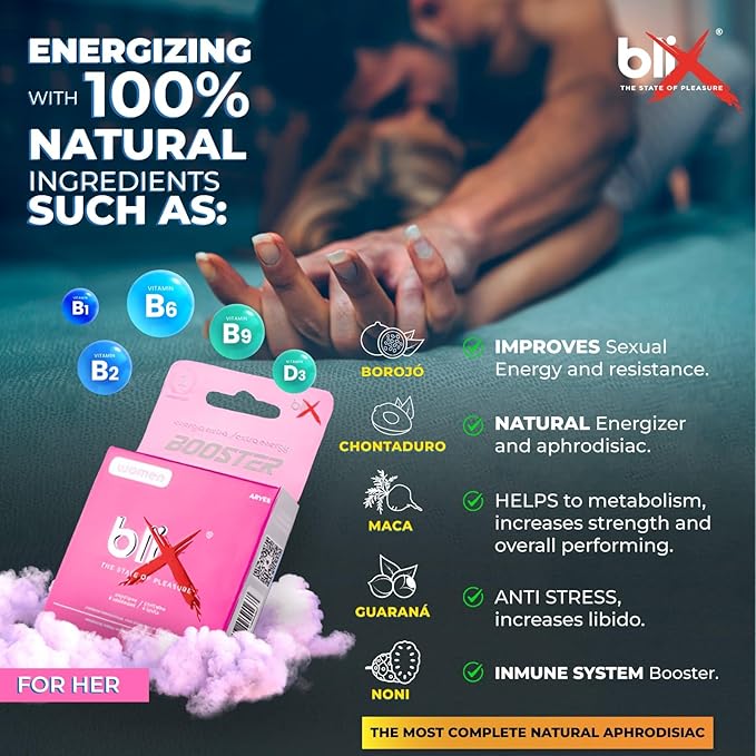Blix Booster 100% Natural Women Stimulant (Pack of 4)
