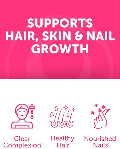 Lunakai USA Made Collagen Peptides Gummies - 200mg Non-GMO Anti-Aging Formula with Biotin, Zinc, Vitamins C & E for Hair, Skin and Nails, 60ct