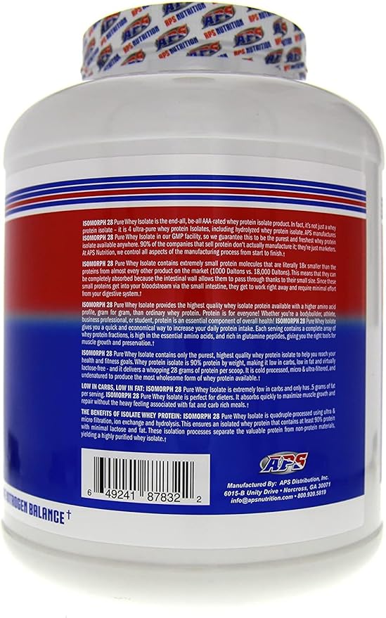 APS Nutrition Isomorph Protein Powder Supplement | Whey Protein Isolate | Ultra- Filtered | 28g Protein | Cookies & Cream, 5 Pound (Pack of 1)