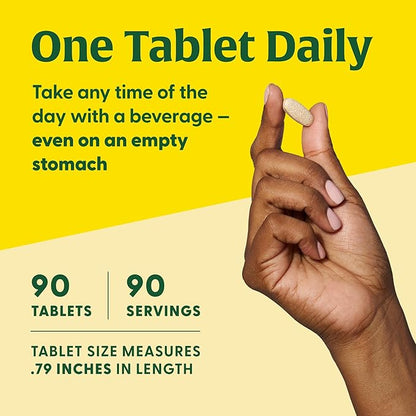 MegaFood Ultra C 400 mg - Vegan Immune Support Supplement with Vitamin C, Made with Real Food Including Broccoli, Carrot, Cranberry & Brown Rice, Gluten-Free, Kosher - 90 Tablets, 90 Servings