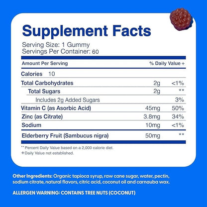 Feel Great Immune Support for Kids | Vitamin C Zinc & Elderberry Gummies for Kids | Sambucus Nigra Immunity Multivitamin for Kids | Vegetarian Multivitamin Gummies | 60 Day Supply