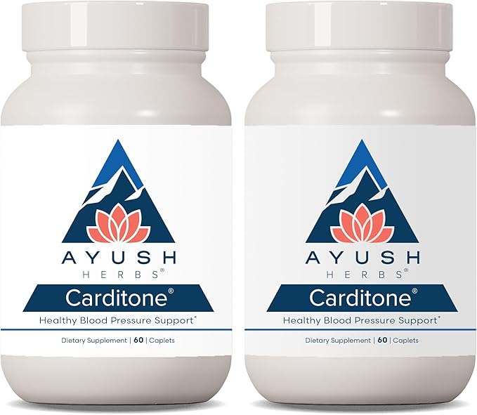 Ayush Herbs - Carditone caplets, 60 Count (Pack of 2)