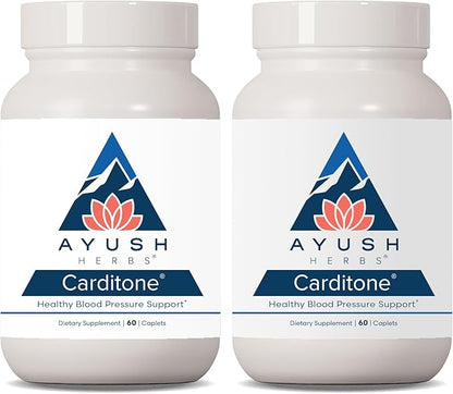 Ayush Herbs - Carditone caplets, 60 Count (Pack of 2)