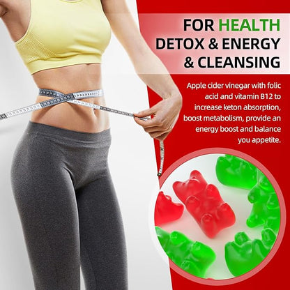 Keto ACV Gummies Advanced, 1000MG Apple Cider Vinegar Supplement for Women and Men, ACV Keto Gummies for Supports Metabolism, Sugar Free, Made in USA, Keto+ACV, 120 Count