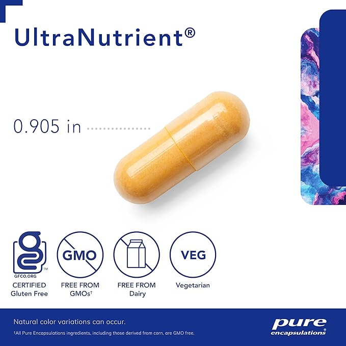 Pure Encapsulations UltraNutrient - Minerals & Multivitamins - Supports Liver & Heart Health* - Supplement for Antioxidants - with Vitamin C, CoQ10 & More - Gluten Free - 180 Capsules