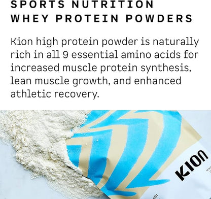 Kion Clean Protein | Grass-Fed & Pasture-Raised Whey Isolate Protein Powder | Rich Chocolate | 30 Servings