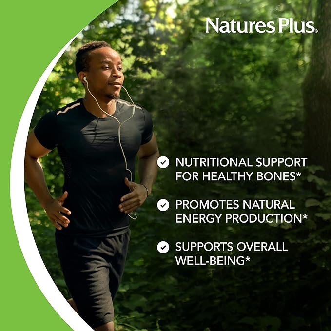 Natures Plus Chewable Cal/Mag/VIT D3 with Vitamin K2-60 Chewable Tablets - Vanilla Flavor - Bone Health Supplement with Calcium, Magnesium, Vitamin D3 and K2 - Gluten-Free - 30 Servings