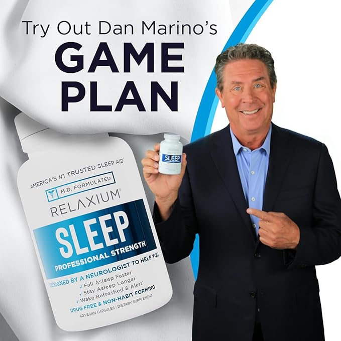 Relaxium Sleep Aid for Adults, Melatonin 5mg with Magnesium Glycinate, Sleep-Promoting Valerest & Ashwagandha, Non-Habit Forming Sleep Supplement, 60 Capsules, 30-Day Supply