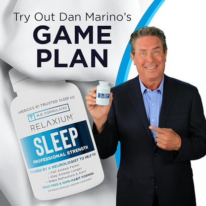 Relaxium Sleep Aid for Adults, Melatonin 5mg with Magnesium Glycinate, Sleep-Promoting Valerest & Ashwagandha, Non-Habit Forming Sleep Supplement, 60 Capsules, 30-Day Supply