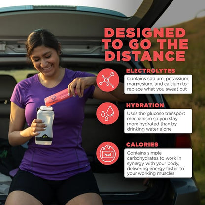 Tailwind Nutrition Endurance Fuel, Electrolyte & Hydration Sports Drink Mix Powder with Caffeine, Gluten-Free, Vegan, Raspberry Buzz, 30 Servings (Caffeinated)