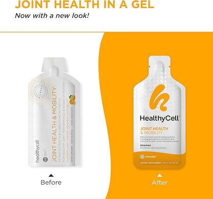 Healthycell Joint Health & Mobility - Glucosamine Chondroitin Joint Support Supplement with Curcumin and Hyaluronic Acid for Joint Comfort, Flexibility, Relief - Maximum Absorption - 30 Gel Packs