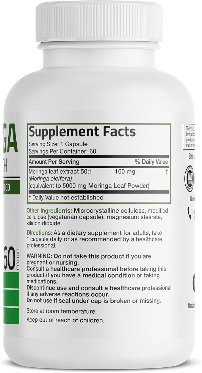 Bronson Morgina Extra Strength Complete Green Superfood, Non-GMO, 60 Vegetarian Capsules …