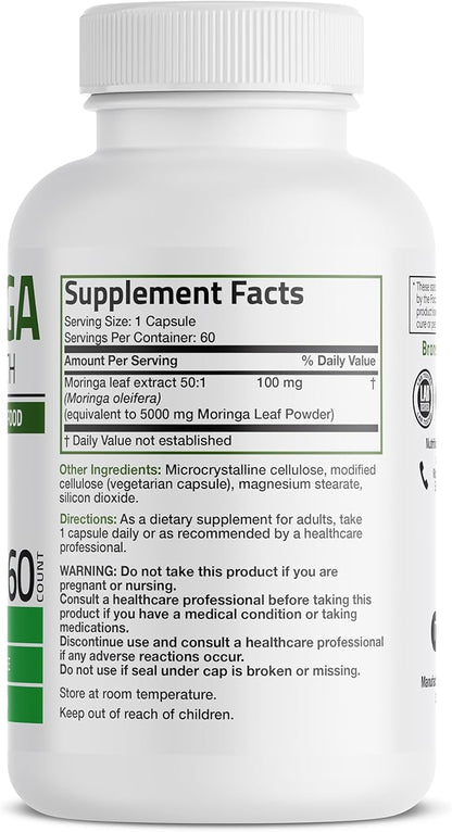 Bronson Morgina Extra Strength Complete Green Superfood, Non-GMO, 60 Vegetarian Capsules …