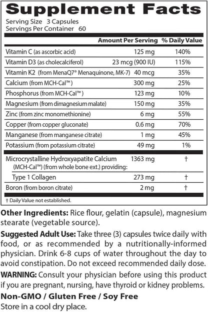 Doctor's Best Calcium Bone Maker Complex with MCHCal, Supports Bone Health, Muscular, Skeletal & Vascular Health, 180 Caps
