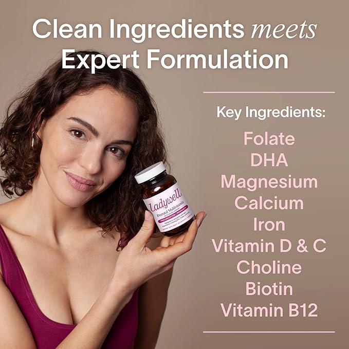 Prenatal Multivitamin | Conception, Pregnancy & Postpartum | Key Ingredients Including DHA, Folate & Iron | Expertly-Formulated & Tested | Designed for Absorption with Nausea Support, 60 Ct