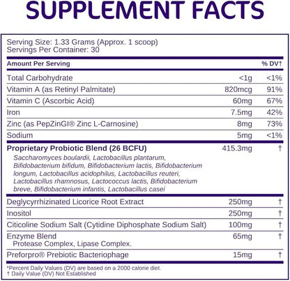 Bio-Heal Pro Plus 6-in-1 Probiotic Powder Supplement for Women, Men, and Kids