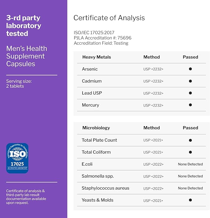 Nitric Oxide Supplements for Men - Black Maca Root, L-Arginine, Tongkat Ali Longjack, Ginseng, Tribulus Terrestris, Muira Puama - Mens Supplement, Male Health, Stamina Booster - 60 capsules