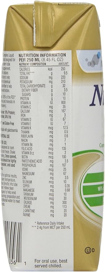 Nutren 1.0 Fiber Complete Nutrition, Vanilla, 8.45 Ounce (Pack of 24)