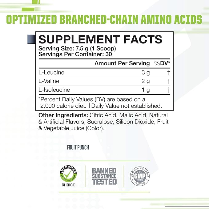MusclePharm Essentials BCAA Powder, Pre & Post Workout Recovery Drink, Supports Muscle Recovery & Energy Production, Essential Amino Acids Supplement, 30 Servings, Blue Raspberry Flavor