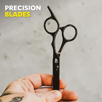 The Beard Club Beard Brush, Beard Comb and Scissors - Beard Kit for Men Grooming and Care for Beards and Mustaches - Gift Set