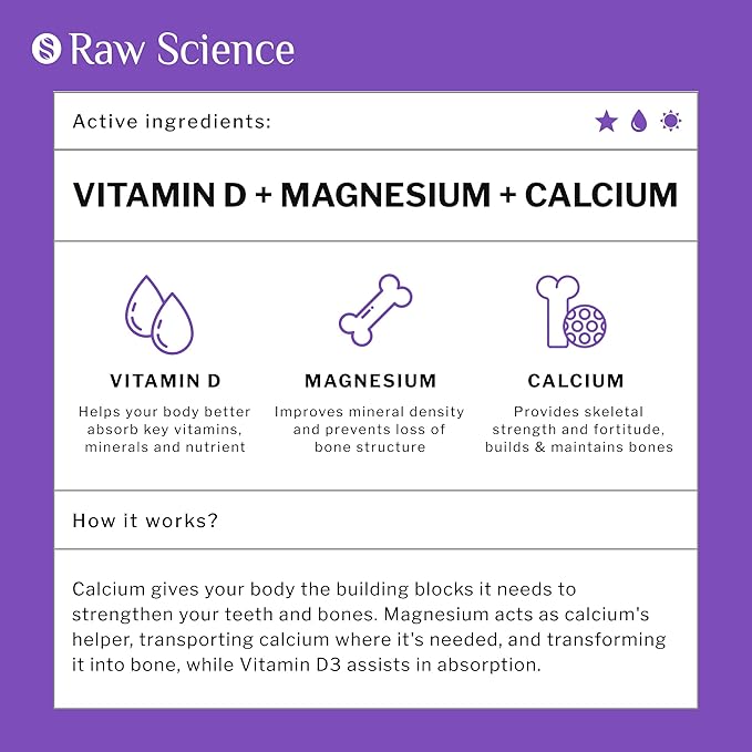 Calcium Citrate with Vitamin D3 K2 & Magnesium Glycinate - Bone Strength Supplement - Plant Based Calcium Supplements for Women & Men - Magnesium and Calcium D3 K2 Pills for Bone Health - 90 Capsules