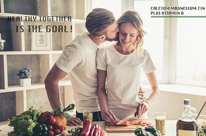 ALFA VITAMINS Calcium Magnesium Zinc Plus Vitamin D Supports Healthy Bones, Joints, Teeth, and Skin - 100 Caplets