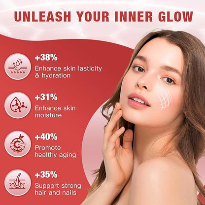 Multi-Collagen-Peptide-Powder with Probiotics, 50 Servings of Hydrolyzed Collagen Peptides with Hyaluronic Acid, Biotin & Multivitamins - Supports Skin, Hair, Nails Health