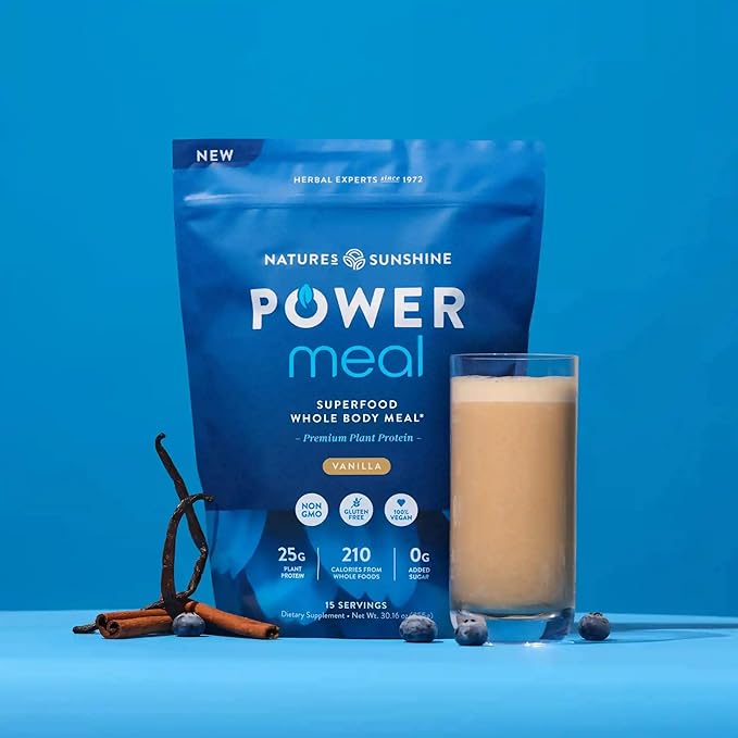 Nature's Sunshine Power Meal, Superfood Whole Body Meal (Vanilla)