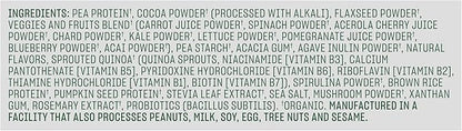 Vega Organic All-in-One Vegan Protein Powder, Chocolate - Superfood Ingredients, Vitamins for Immunity Support, Keto Friendly, Pea Protein for Women & Men, 61.8 Oz (Packaging May Vary)