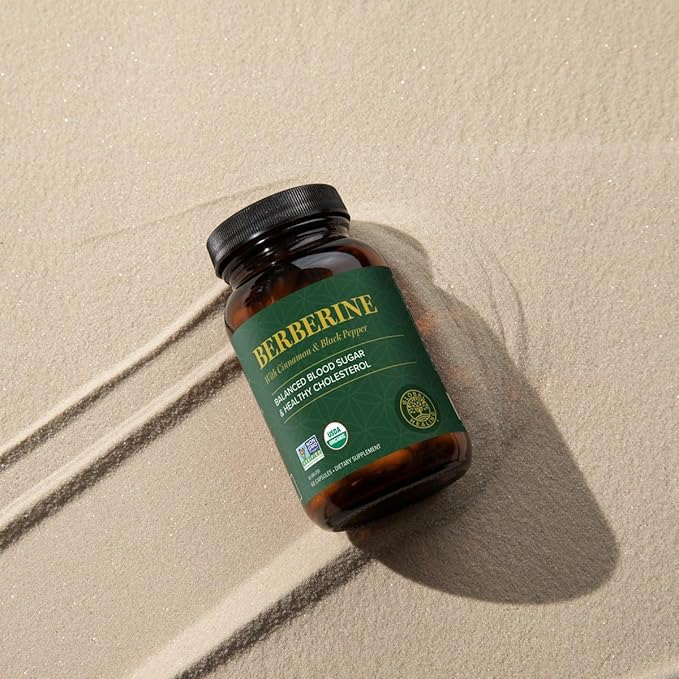 Global Healing Organic Berberine (Berberina) with Ceylon Cinnamon & Black Pepper, 1200 mg- Extra Strength Berberine Supplement & Complex for Weight Loss (60 Capsules)