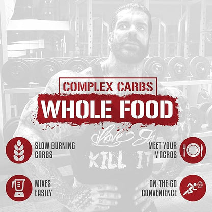 Rich Piana 5% Nutrition Real Carbs with Real Food Complex Carbohydrates, Long-Lasting Low Glycemic Energy for Pre-Workout/Post-Workout Recovery Meal, 2.75 lb, 40 Servings (Sweet Potato Pie)