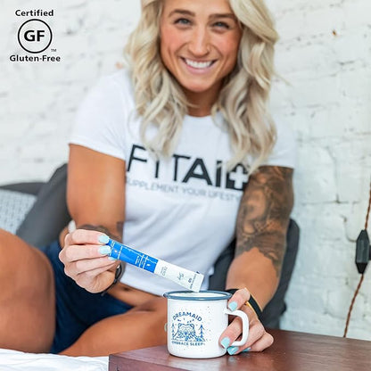 Sleep Aid Drink with Melatonin + Chamomile, DreamAid Helps Adults Fall Asleep Faster, Sleep Longer and Waking up Feeling Rejuvenated - Zero Sugar & Keto Friendly, 30 Count (Pack of 1)