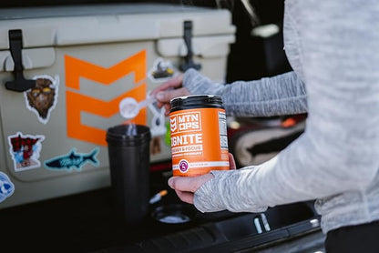 MTN OPS Ignite Supercharged Energy Drink Mix 45-Serving Tub, Pink Lemonade