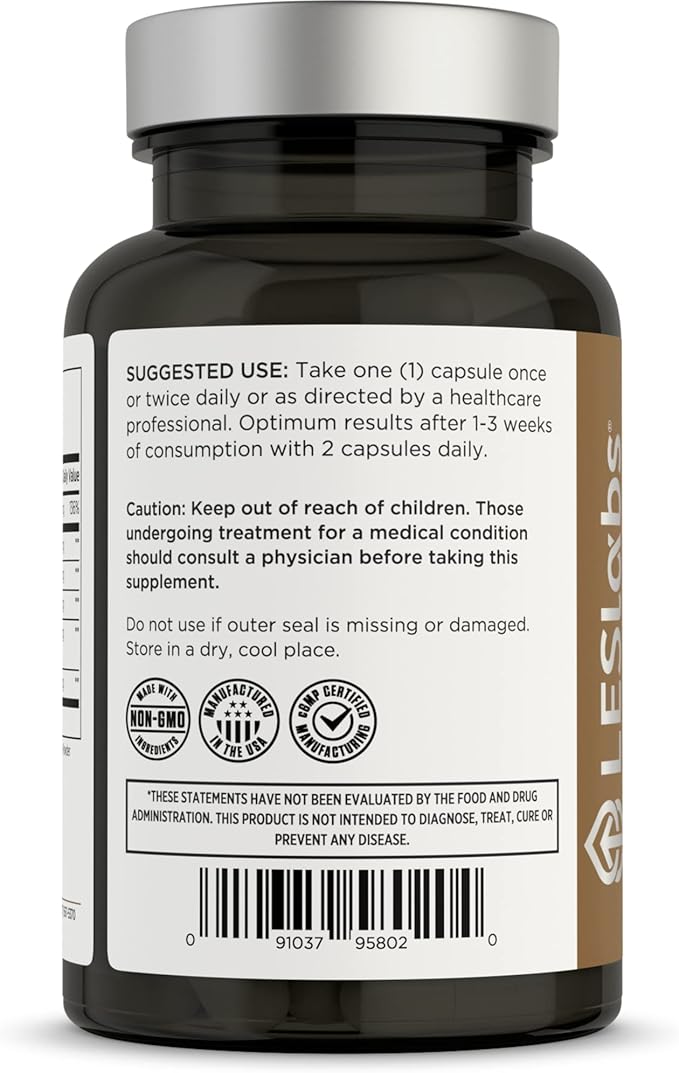 LES Labs Male Health – Enhance Hormone Production, Strength & Vitality, Drive & Endurance – Tongkat Ali, Ginseng, Maca & Boron – Non-GMO Supplement – 60 Capsules