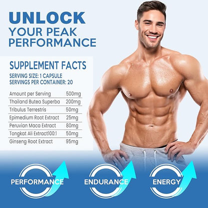 Nutrition Supplement for Improved Performance, Energy and Endurance (20 Count)