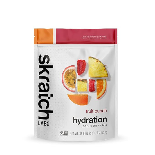 Skratch Labs Hydration Powder | Sport Drink Mix | Electrolytes Powder for Exercise, Endurance, and Performance | Fruit Punch | 60 Servings | Non-GMO, Vegan, Kosher
