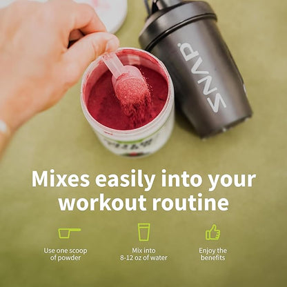 Snap Supplements Preworkout Beet Root Powder, Nitric Oxide Pre Workout with Organic Beets, 250g (30 Servings)