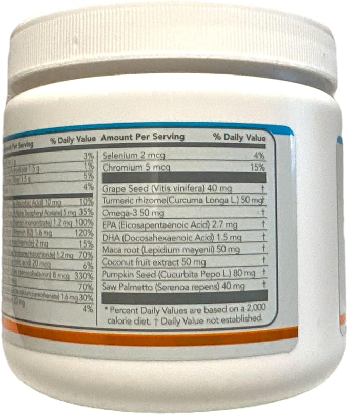 for Him+35 Multivitamin Powdered Premix Shelo Nabel 8.81 oz., White