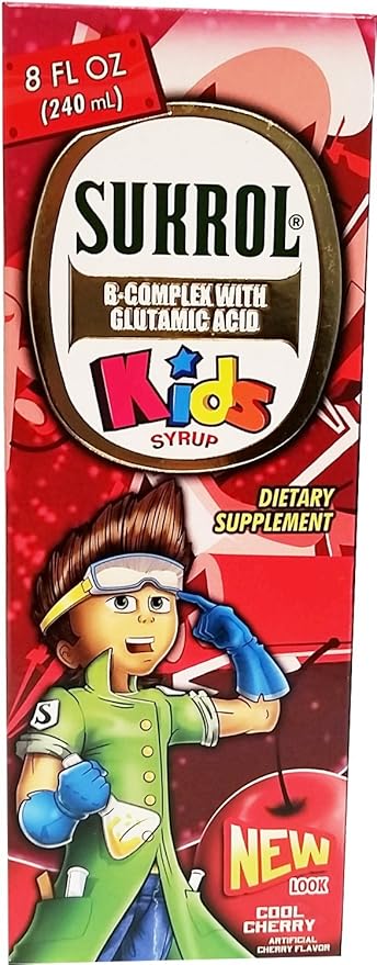 Sukrol Cherry Flavor Dietary Supplement 8.11 oz fl - Suplemento Multivitaminico sabor Cereza (Pack of 1)