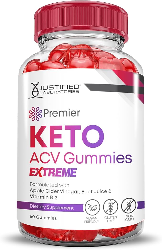 (5 Pack) Premier Keto ACV Gummies Advanced Extreme 2000MG Premier Keto Gummies Apple Cider Vinegar Formulated with Pomegranate Beet Juice Powder B12 Vegan Non GMO 300 Gummys