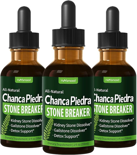 Stone Breaker Chanca Piedra Drops for Kidney Stones & Gallstone Dissolver, Horsetail Extract Kidney Cleanse Detox & Repair, Gotas de Cola de Caballo y ChancaPiedra para Los Riñones. 6 oz