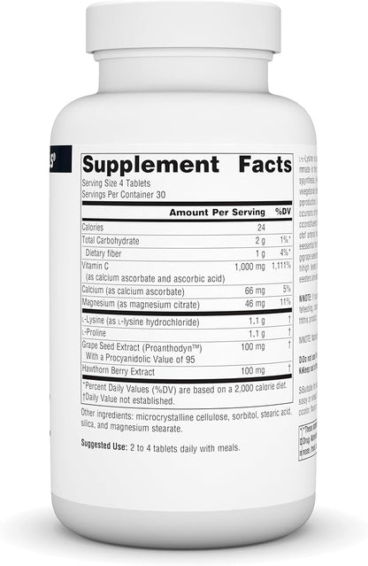 Source Naturals Proline & Lysine, 550 mg - 120 Tablets