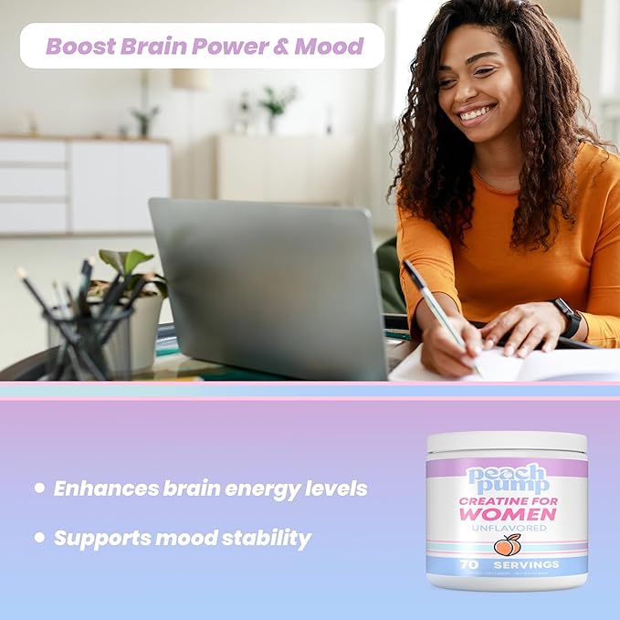 Creatine for Women - Creatina - Creatine Women - Booty Builder - creatine for Booty gain - unflavored - 70 Servings