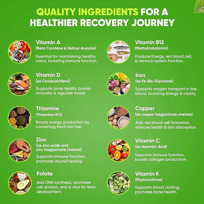 BariSlim Advanced Once Daily Bariatric Multivitamin Capsule - 45 mg of Iron - Bariatric Vitamin for Post Bariatric Surgery Including Gastric Bypass and Gastric Sleeve | 30 Day Supply