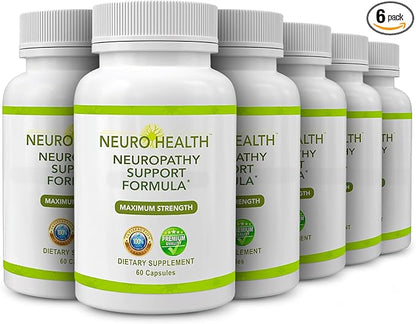 Nerve Support Formula for Neuropathy - Your Nerve Supplement with B Vitamins and Alpha Lipoic Acid - Rapid Absorption - 360 Capsules