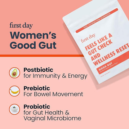 FIRST DAY Womens Tribiotic Gummies – Pre+, Post+, Probiotics & More – 30 Day Supply